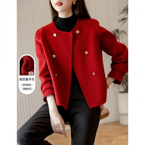 气质双面呢外套