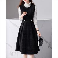 无袖气质连衣裙