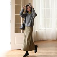 【显瘦百搭】2023秋冬新款 时尚百搭纯色气质极简半身长裙