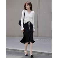 【开衩鱼尾】2023秋季新品 气质显瘦包臀开衩鱼尾通勤半身裙