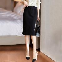 【纯色基础款】春秋季款商务通勤风百搭中长款半身裙女