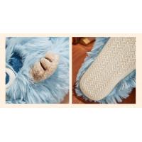 GUKOO/果壳女蓝色怪兽大学全包毛毛拖鞋冬