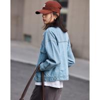 德玛纳牛仔外套女新款新款春秋小个子洋气夹克气质高级感上衣