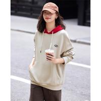 德玛纳复古连帽卫衣女春秋新款小个子长袖上衣高级感宽松外套