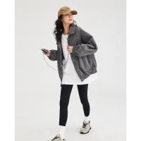 【格雷系风外套】防风保暖立领酷女孩廓形感个性显瘦宽松上衣外套