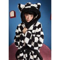 yso【酷猫系列】睡袍女秋冬简约高级感长款珊瑚绒女款大码睡衣D