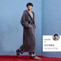yso【史努比系列】睡袍情侣款秋冬加绒加厚保暖高级感男女家居服D