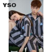 yso无性别【白日梦系列】夏季情侣睡衣女高级感套装男外穿家居服B