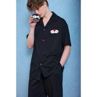 yso【酷猫系列】睡衣男春秋款短袖长裤简约休闲可外穿男士家居服C