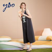 yso【史努比】睡衣女夏季纯棉吊带睡裙女连体衣感可外穿家居服B