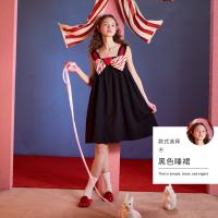 yso【礼物系列】吊带睡裙女夏季新款蝴蝶结甜美舒适可外穿家居服B