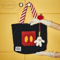 果壳手提包托特包迪士尼包包毛绒单肩包大容量通勤包生日礼物圣诞