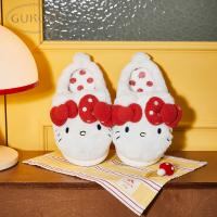 Gukoo/果壳拖鞋女冬季三丽鸥联名毛绒保暖新款可爱女士居家棉拖鞋
