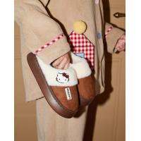 【HelloKitty联名】拖鞋女秋冬厚底增高可外穿毛毛拖鞋