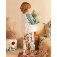 【童趣系列】睡衣男童冬季加厚款珊瑚绒保暖柔软家居服套装可外穿