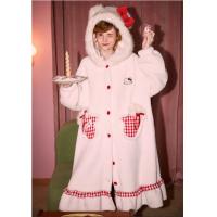 Gukoo/果壳睡袍冬季HelloKitty联名新款毛绒保暖女士家居服睡袍D