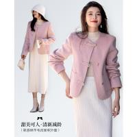 【雪野一梦】冬季国风新中式氧感绵羊毛双面呢盘扣大衣女外套短款
