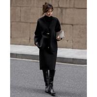 【墨雨云间】24冬款国风新中式牛角扣挂绳松弛A字好搭女式外套