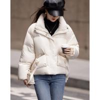 【云朵泡芙】冬50D棉感仿记忆90鸭绒橡筋A字短款女式羽绒服