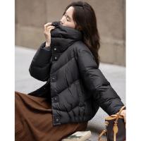 【城市轻户外】冬400T春亚纺压胶蓬松90鸭绒面包服羽绒服女