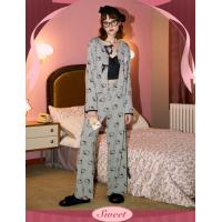 Gukoo/果壳睡衣女春秋款HelloKitty联名新款纯棉女士家居服套装A