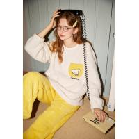 Gukoo/果壳睡衣冬女套装mikko联名简约家居服保暖北极绒睡衣套装