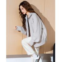 2024冬季女翻领坑条净色开衫毛线衫毛衣简约韩版休闲百搭温柔