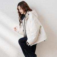 2024冬季女连帽工装短款羽绒服简约户外酷帅休闲风运动百搭潮