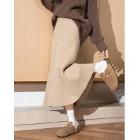 2024冬季女高腰毛织鱼尾半身长裙复古百搭气质休闲韩版时尚