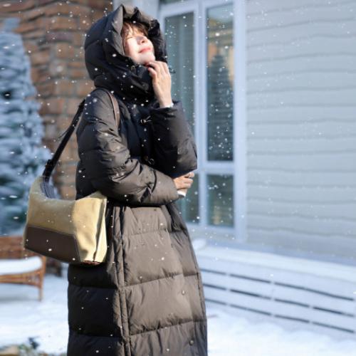 【暖冬小火炉】绒化冬季连帽高保暖90鸭绒遮肉好搭羽绒服女长款