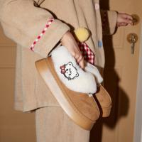 【mikko联名】雪地靴冬季保暖拖鞋居家卡通刺绣可外穿