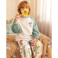 【童趣系列】睡衣男童冬季加厚款珊瑚绒保暖柔软家居服套装可外穿