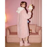 Gukoo/果壳【MIKKO系列】睡袍女冬加厚款北极绒保暖连帽家居睡袍可外穿