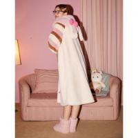 Gukoo/果壳【加厚北极绒】睡衣女秋冬加厚款连帽甜美少女感家居睡袍可外穿