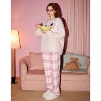 Gukoo/果壳【原创派对小狗】情侣睡衣女秋冬加厚北极绒高级感家居服可外穿