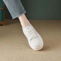 2024夏季时尚潮流甜美网面小雏菊舒适厚底小白鞋女休闲鞋