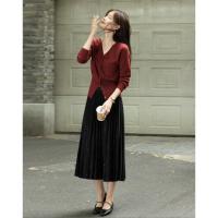 【圣诞奇迹夜】秋冬温柔风V领垂感打底线衫贴肤藏肉针织衫女上衣