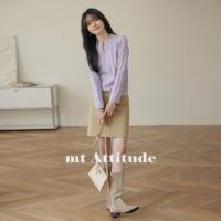 【清新香芋紫】2024年秋季款  气质V领百搭套头长袖针织衫