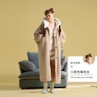 yso【史努比系列】情侣睡衣女冬季珊瑚绒卡通睡袍男可外穿家居服D