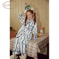 Gukoo/果壳睡衣儿童秋冬舒适牛奶绒保暖儿童装家居服S724406203502