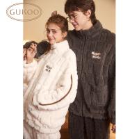 Gukoo/果壳睡衣女迪士尼联名秋冬情侣珊瑚绒舒适保暖家居套装S824426201801