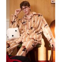 【大鼻子狗联名】睡衣男秋冬加厚款北极绒卡通高级感家居服套装