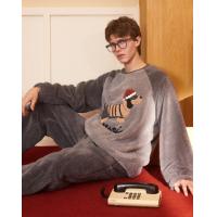 【原创派对小狗】睡衣男秋冬北极绒软糯卡通高级家居服套装可外穿