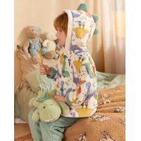 【童趣系列】睡衣男童冬季厚款珊瑚绒保暖小恐龙连帽家居服可外穿