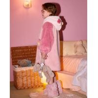 【暖绒舒适】女童睡衣秋冬加厚北极绒连帽中大童家居服睡袍可外穿