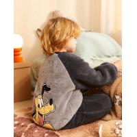 【迪士尼-布鲁托】男童睡衣秋冬加厚北极绒卡通家居服套装可外穿