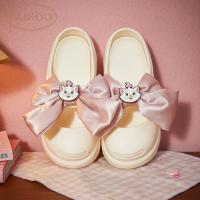 【玛丽猫联名】果壳拖鞋女夏季蝴蝶结厚底防滑可外穿玛丽珍凉拖鞋