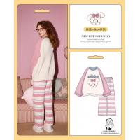 【mikko联名】睡衣女秋冬厚款雪尼尔保暖软糯半边绒家居服