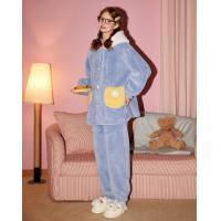 【立体耳朵连帽】情侣睡衣女冬季加厚北极绒家居服套装可外穿