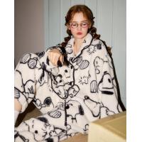 【史努比系列】情侣睡衣女秋冬加厚北极绒卡通高级感家居服可外穿